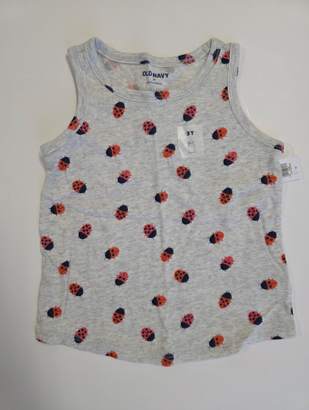 Old Navy Gray Tank Top with Ladybugs